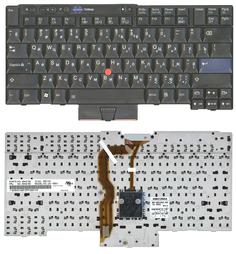 Клавиатура для ноутбука Lenovo ThinkPad (T400S, T410, T410I, X220, T400, T520, T420) с указателем (Point Stick) Black RU