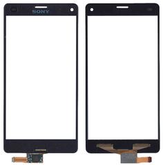 Тачскрин (Сенсорное стекло) для смартфона Sony Xperia Z3 Compact D5803, D5833 черный
