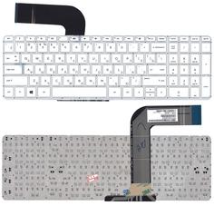 Клавиатура для ноутбука HP Pavilion (17-F, 15-P) White, (No Frame) RU