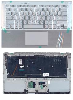 Клавиатура для ноутбука Sony Vaio (SVP11) Silver, (Silver TopCase), RU
