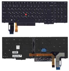 Клавиатура для ноутбука Lenovo IBM Thinkpad (E580) Black с подсветкой (Light), (No Frame) RU