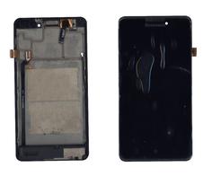 Матрица с тачскрином (модуль) Lenovo P780 черный с черной рамкой