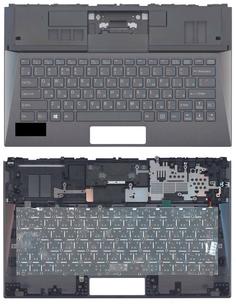 Клавиатура для ноутбука Sony Vaio (SVD13) Black, с подсветкой (Light), (Black Frame), RU