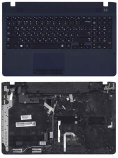 Клавиатура для ноутбука Samsung (300V5A) Black, (Dark Blue TopCase), RU