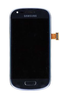 Матрица с тачскрином (модуль) для Samsung Galaxy S3 mini GT-I8190 синий с рамкой