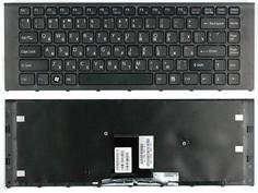 Клавиатура для ноутбука Sony Vaio (VPC-EA) Black, (Black Frame) RU