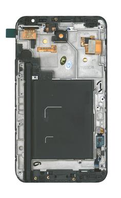 Матрица с тачскрином (модуль) для Samsung Galaxy Note 1 GT-N7000 черный с рамкой