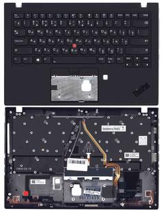 Клавиатура для ноутбука Lenovo ThinkPad X1 Carbon Gen 7 v.2 Black, (Black TopCase) RU