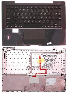 Клавиатура для ноутбука Apple MacBook (A1181) Black, (Black TopCase), RU