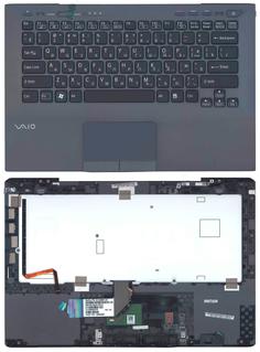 Клавиатура для ноутбука Sony Vaio (VPC-SB) Black, (Gray TopCase), RU