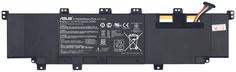 Аккумуляторная батарея для ноутбука Asus C21-X502 X502C 7.4V Black 5136mAh Orig