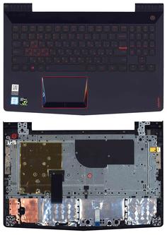 Клавиатура для ноутбука Lenovo Legion Y520-15IKB Black, с подсветкой (Red Light), (Black TopCase), RU
