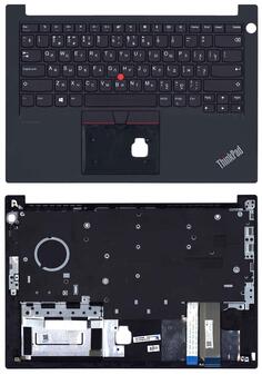 Клавиатура для ноутбука Lenovo ThinkPad E14 с указателем (Point Stick), Black, (Black TopCase) RU