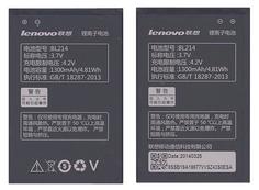 Аккумуляторная батарея для смартфона Lenovo BL214 A208T 3.7V Black 1300mAh 4.81Wh