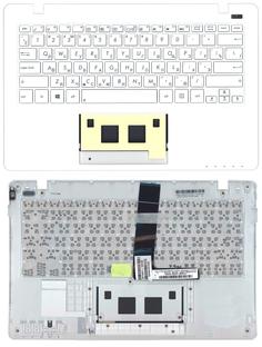 Клавиатура для ноутбука Asus (X200) White, (White TopCase), RU