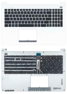 Клавиатура для ноутбука Asus (X502) Black, (White TopCase), RU