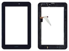 Тачскрин (Сенсорное стекло) для Huawei Mediapad 7 Vogue S7-602, S7-601u черный с рамкой