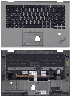 Клавиатура для ноутбука Lenovo ThinkPad X1 Yoga 3rd Gen Silver, (Silver TopCase) RU