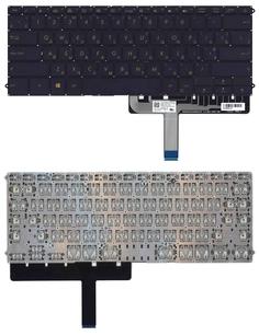 Клавиатура для ноутбука Asus ZenBook 3 Deluxe (UX490UA) Black с подсветкой (Light), (No Frame) RU