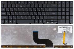 Клавиатура Acer Aspire (5236, 5242, 5250, 5410T, 5810T, 5820) с подсветкой (Light) Black, RU