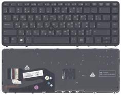 Клавиатура для ноутбука HP EliteBook (840) с подсветкой (Light) Black, с указателем (Point Stick), (Black Frame) RU