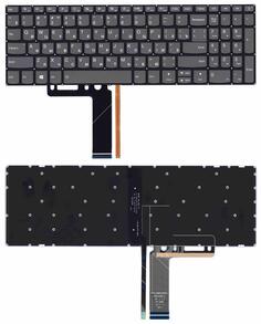 Клавиатура для ноутбука Lenovo IdeaPad 320-15ABR с подсветкой (Light), Black, (No Frame) RU