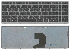 Клавиатура для ноутбука Lenovo Ideapad P500, Z500, Z500A, Z500G, Z500T Black, (Gray Frame) RU