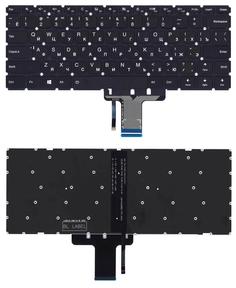 Клавиатура для ноутбука Lenovo Yoga (710-14IKB) Black с подсветкой (Light) (No Frame) RU