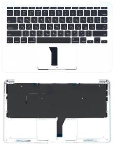 Клавиатура для ноутбука Apple MacBook Air 2013+ (A1465) Black, (Silver TopCase), RU (горизонтальный энтер)