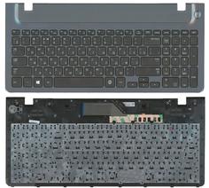 Клавиатура для ноутбука Samsung (355V5C) Black, (Gray TopCase), RU