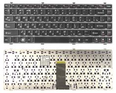 Клавиатура для ноутбука Lenovo IdeaPad (Y470) Black, (Gray Frame), RU