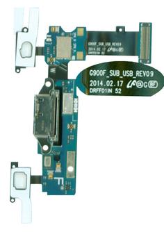 Шлейф разъема питания для смартфона Samsung Galaxy S5 SM-G900F