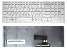 Клавиатура для ноутбука Sony Vaio (VPC-EE, VPCEE) White, (White Frame) RU