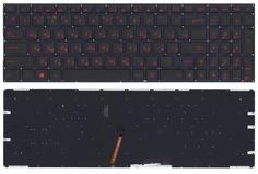 Клавиатура для ноутбука Asus (FX502) Black с красной подсветкой (Light), RU