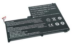 Аккумуляторная батарея для ноутбука DNS W740BAT-6 Clevo W740 11.1V Black 4800mAh Orig