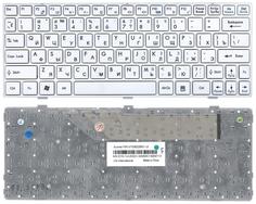 Клавиатура для ноутбука MSI (U160, U135) White, (White Frame), RU