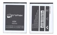Аккумуляторная батарея для смартфона Micromax 8911260988YSDZ A94 3.7V White 1800mAh 6.66Wh