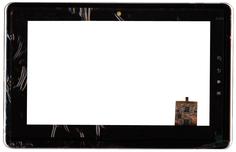 Тачскрин (Сенсорное стекло) для планшета Toshiba Folio AS100 AS100-01B черный с рамкой
