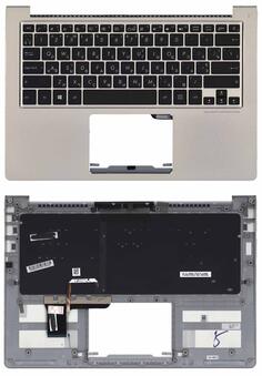 Клавиатура для ноутбука Asus ZenBook (UX303U) с подсветкой (Light) White, (No Frame), RU