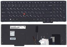 Клавиатура для ноутбука Lenovo Thinkpad (S5) с указателем (Point Stick), с подсветкой (Light), Black, (Black Frame), RU