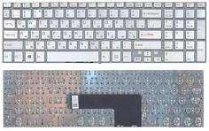 Клавиатура для ноутбука Sony (SF510) Silver, с подсветкой (Light), (No Frame), RU