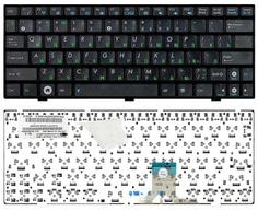 Клавиатура для ноутбука Asus EEE PC (1000H) Black, (Black Frame) RU