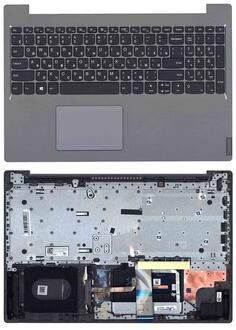 Клавиатура для ноутбука Lenovo Ideapad L3-15IML05 Black, (Grey TopCase), RU