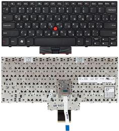 Клавиатура для ноутбука Lenovo ThinkPad Edge (E10, X100, X100E, X120E), с указателем (Point Stick) Black, Black Frame, RU