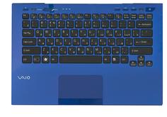 Клавиатура для ноутбука Sony Vaio (VPC-SB) Black, (Blue TopCase), RU (for fingerprint reader)