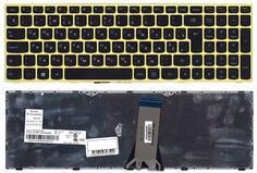 Клавиатура для ноутбука Lenovo IdeaPad (G50-70) Black, Green Frame RU