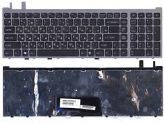 Клавиатура для Sony Vaio (VGN-AW) Black, (Grey Frame) RU