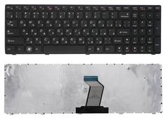 Клавиатура для ноутбука Lenovo IdeaPad (Z560, Z565, G570, G770) Black, (Black Frame), RU