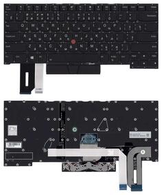 Клавиатура для ноутбука Lenovo Thinkpad X1 Extreme 2nd Gen Black с подсветкой (Light), (No Frame), RU