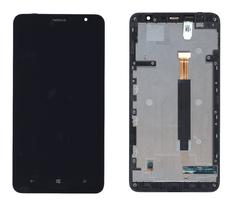 Матрица с тачскрином (модуль) для Nokia Lumia 1320 (с рамкой) черный